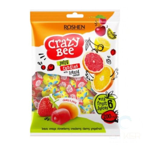 Roshen Crazy Bee Fruity gumicukorkamix